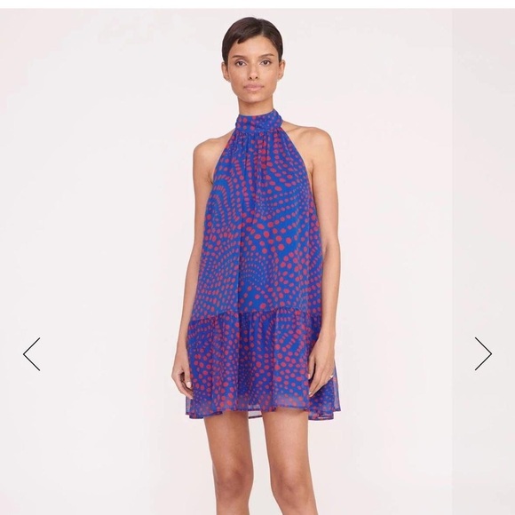 STAUD Dresses & Skirts - Staud Marlow Dress | Lapis Wavy Dot, size S
